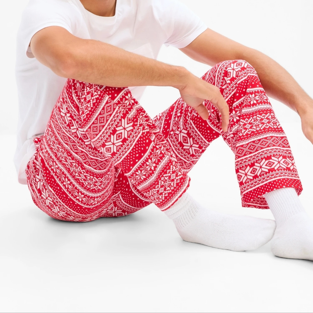 GAP Print Soft Flannel Pajama Pants-M